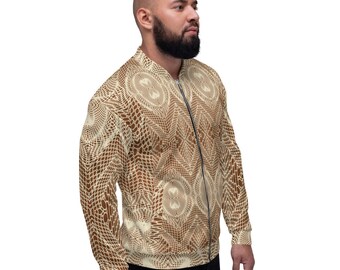 Jaqueta bomber unissex marrom Vortex