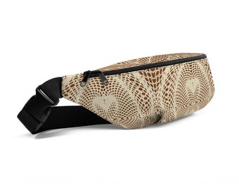 Brown Vortex Fanny Pack