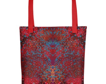 Red Birdmath Tote bag