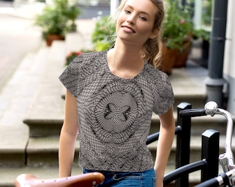 Knitted Vortex Crop Tee