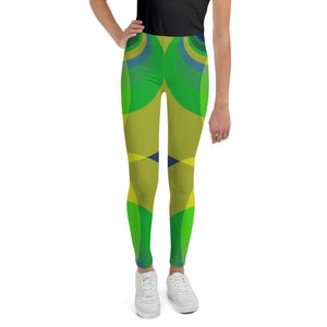 Green Harmonics Youth Leggings