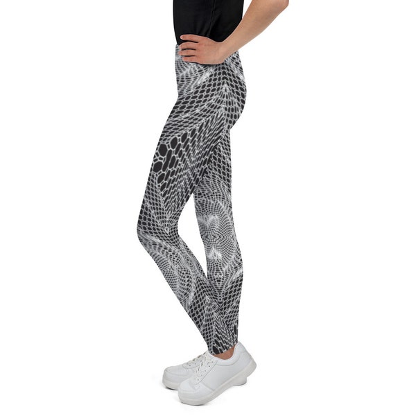 Black Vortex Jeugd Leggings