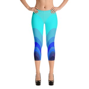 Blue Harmonics Capri Leggings