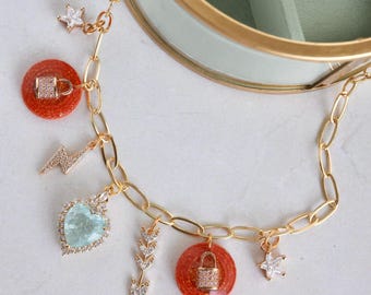 Showgirl Charm Necklace *LIMITED*: Showgirl Collection | Polymer Clay | Hypoallergenic