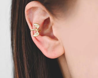 Dragon Ear Cuff (no piercing needed): Literary Lover Collection