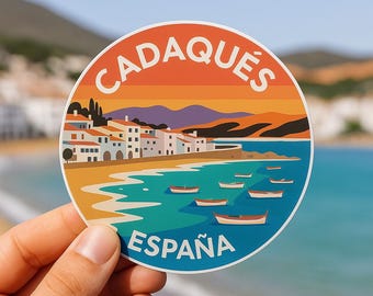 Cadaqués Spain Sticker: Costa Brava Art