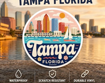 Pegatina de Tampa, Florida: Horizonte costero