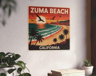Zuma Beach California Poster: Coastal Vibes