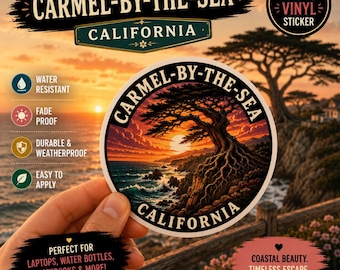 Carmel-by-the-Sea, California: Cipresso solitario costiero