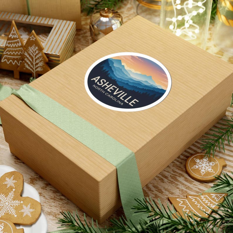 Asheville North Carolina: Blue Ridge Mountains Sticker image 9