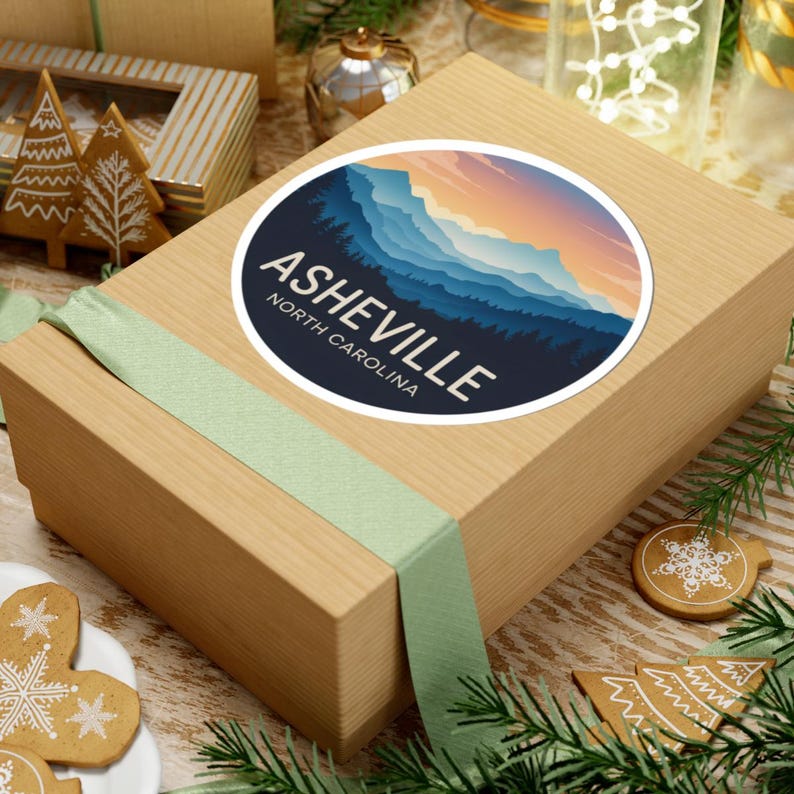Asheville North Carolina: Blue Ridge Mountains Sticker image 10