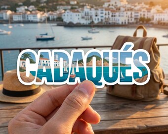 Cadaqués Spain Sticker: Coastal Harbor Scene