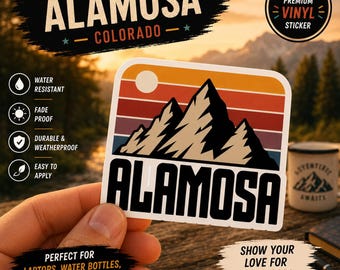 Alamosa, Colorado: Adesivo retrò al tramonto