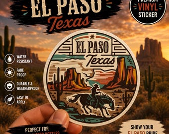 El Paso Texas Sticker: Southwestern