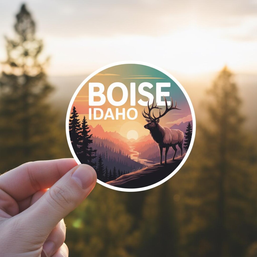 Boise Idaho Elk Sticker: Sunrise Mountain Vinyl Decal - Etsy