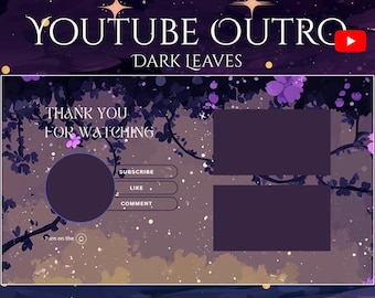 Youtube Outro | Animated Outro | Ending screen vtuber | Youtube cover | Banner | Endscreen card | Twitch screen | Streamer end screens