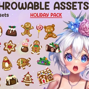 Holidday Candy | Vtuber Throwable Assets | 2D Digital Assets | Digital Downloads | Twitch Asset | Vtuber | Throwable | Steam Decoration