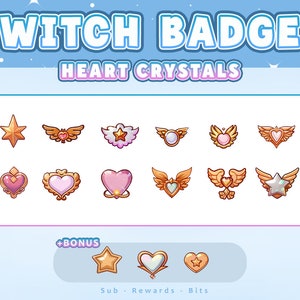 105x Twitch Badges | Sub Badges | Channel Points | Celestial Stars, Moons, Butterflies | Fantasy Aesthetic HD | Discord Icons | Twitch Icons image 9