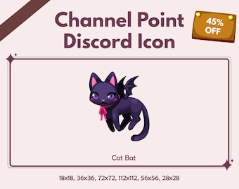 Cat Emote | Discord Icon | Twitch Channel Point | Badge | Token | Bits | Youtube | Cute | Kawaii | Emoji | Badges | Rewards | Streamer Asset