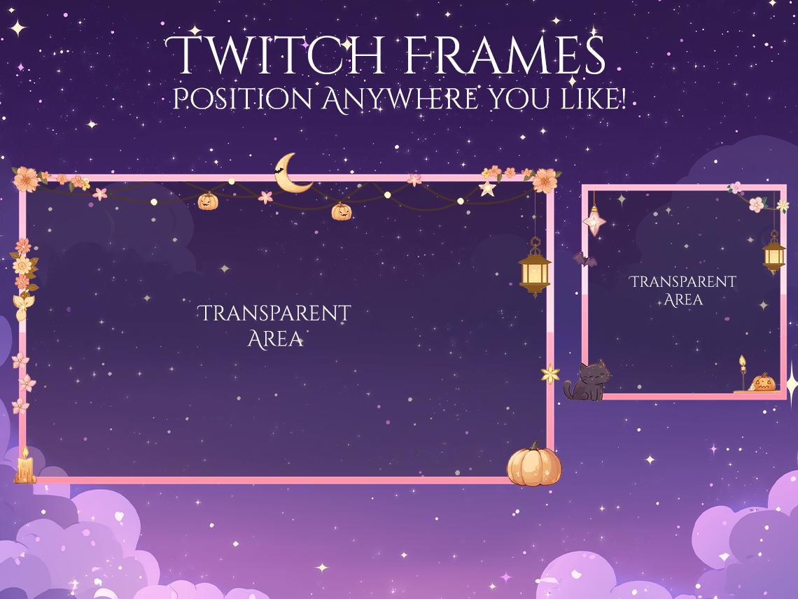 6x Frames Bundle Twitch Stream | Cute Cozy Overlay Cams & Screen ...