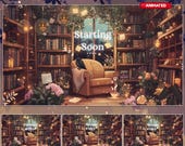 Cozy Fairy Pixie Animated Screens Pack 4x Ghibli Inspired Animated Scenes Pastel Forest Glowing Flowers Butterflies Magical Stream Overlays