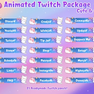 Animated Stream Package Cute Cozy Package for Twitch | Twitch | Cute ...
