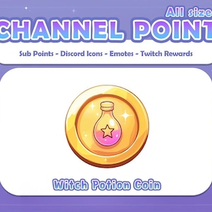 Potion Channel Points Icon/Emote for Twitch Instant Download - Potion WitchCoin -Perfect for Streamers Twitch Coin | Bits | Rewards