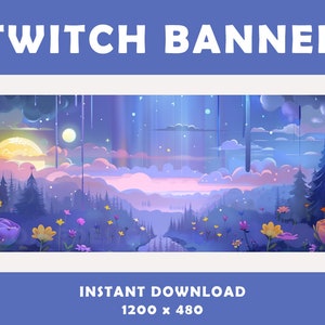 Melting Sky Twitch Banner | Sunset Horizon Stream Overlay | Aesthetic Graphics for a Stunning Stream Design| Twitch Banner | Discord Banner