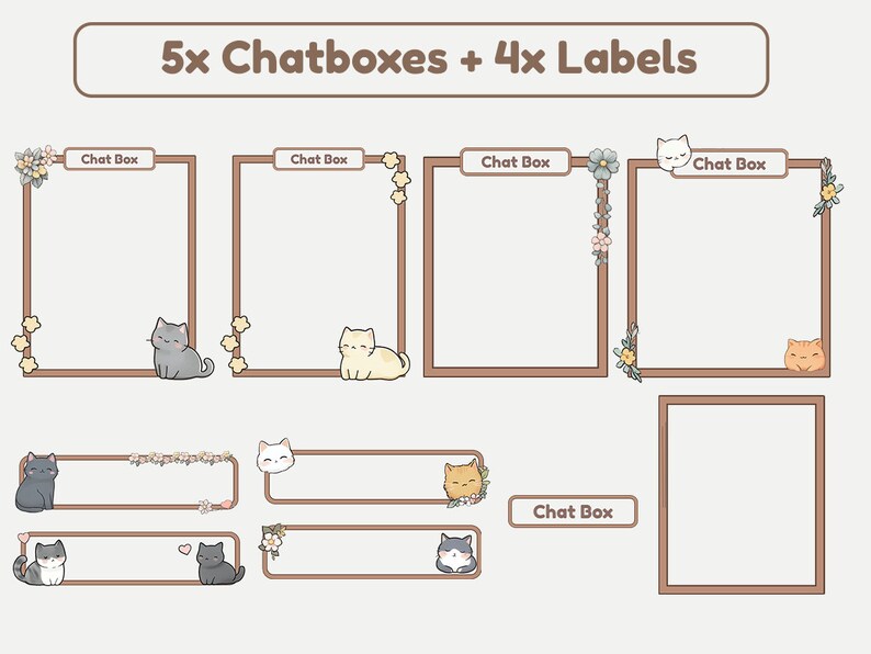Animated Cozy Stream Overlay | Cozy Cat | Twitch Panel | Twitch Screens ...