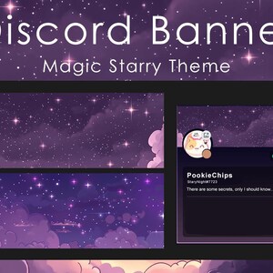 Discord Banner | Profile Banner | Stars | Moons Theme | Galaxy ...