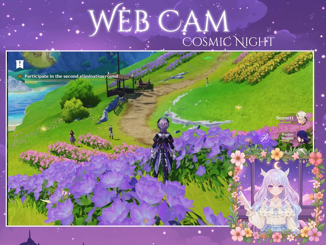 Paquete de marcos para webcam Floral Woods, superposición de Twitch ...