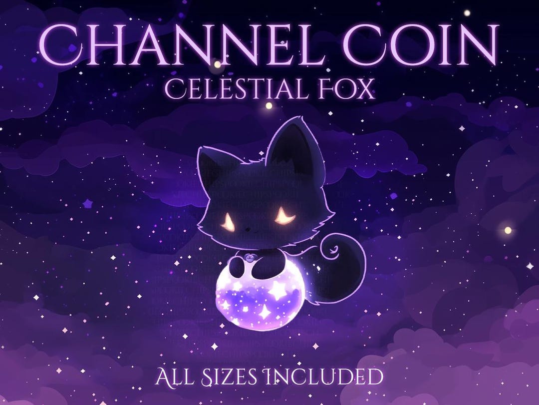 Celestial Fox Channel Point | Cute | Foxy | Moon | Stars | Magic ...