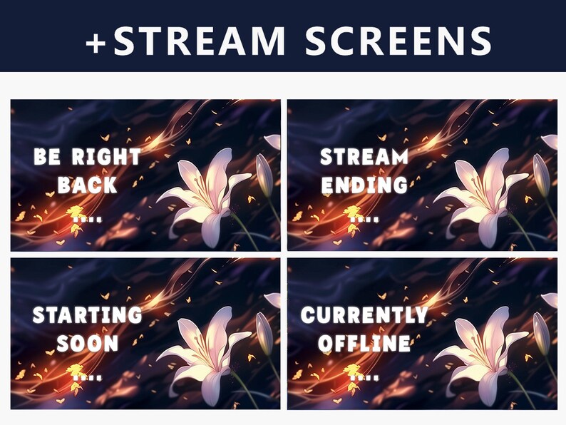 Twitch Stream Banner Anime Fantasy Twitch Banner Red Anime Stream ...