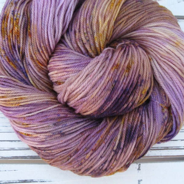 Crocus - hand dyed superwash sock yarn - american targhee wool & nylon