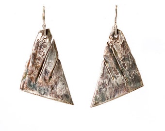 Birch Triangle Earrings.