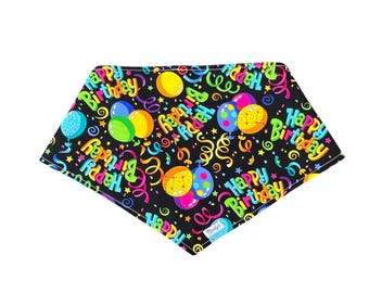 Dog Bandana Tie On - Happy Birthday