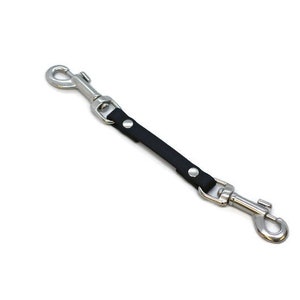 Biothane Backup Connector 8 inches long, Safety clip