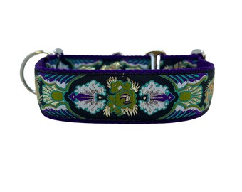 3 cm breite verstellbare Schnalle oder Martingale Hundehalsband in lila