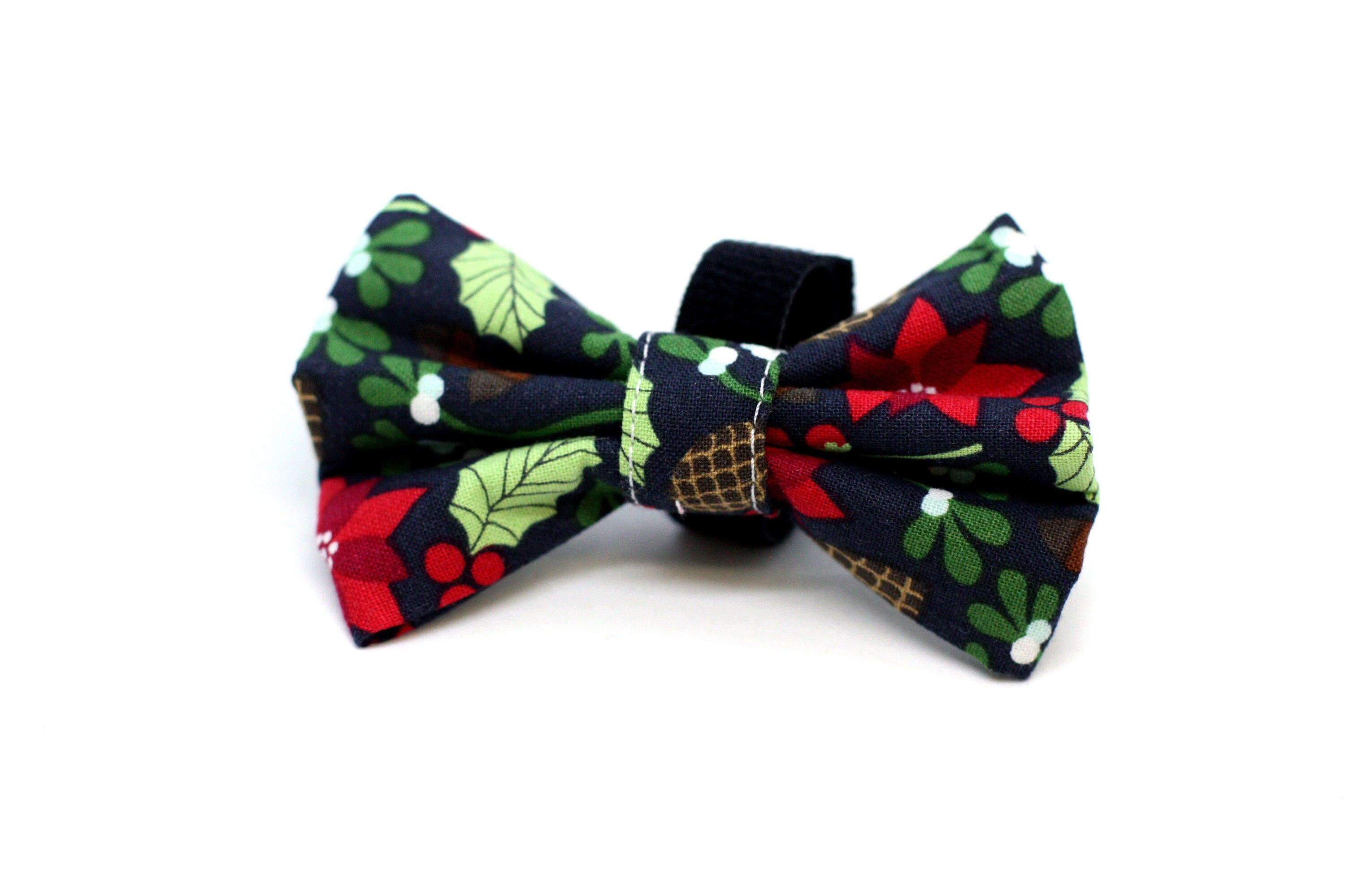 Bow Tie for Dog Collar attaches with hookandloop fastener Etsy