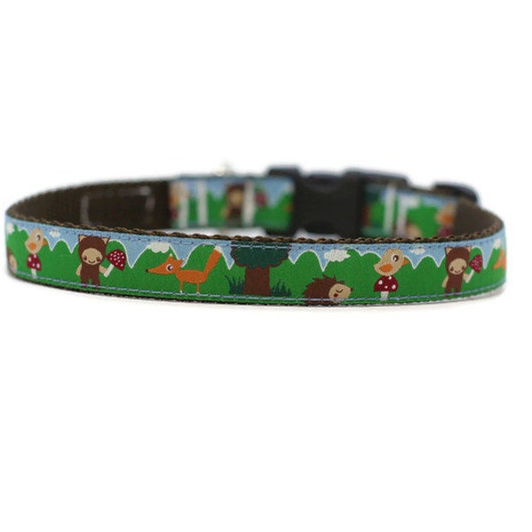 5/8 or 3/4 Inch Wide Dog Collar with Adjustable Buckle or Martingale in My Friends