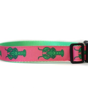 1 Inch Wide Dog Collar with Adjustable Buckle or Martingale in Lobsters an Exclusive Design image 3