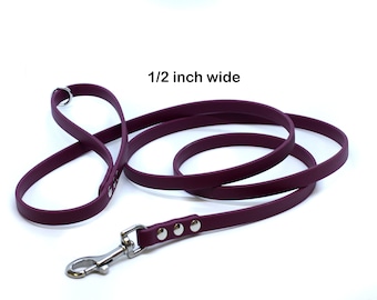 Biothane All Weather Leash  - Pick your color - 1/2 wide Heavy Weight