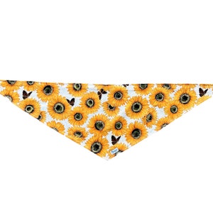 Dog Bandana Tie On Fall Autumn Sunflowers image 3