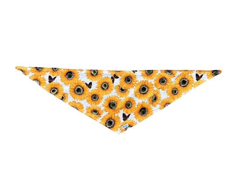 Dog Bandana Tie On Fall Autumn Sunflowers image 3