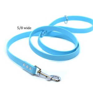 BioThane All Weather Leash  - Pick your color - 5/8 wide