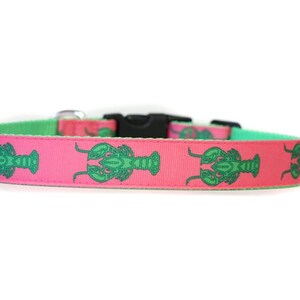 1 Inch Wide Dog Collar with Adjustable Buckle or Martingale in Lobsters an Exclusive Design image 4