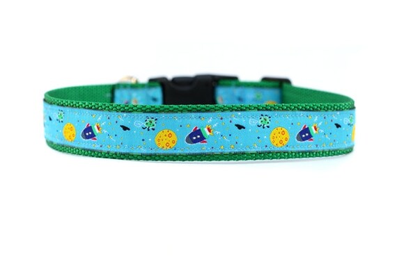 Items similar to 1 Inch Wide Dog Collar with Adjustable Buckle or ...