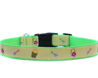 2,5 cm brett hundhalsband med justerbart spänne eller martingale för stranddagar