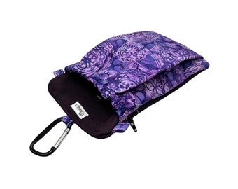 The Pocket 2.0 - Treat and Training Pouch - purple Batik - Large Size