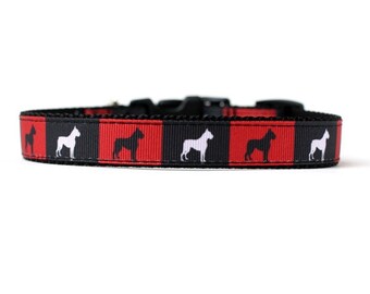 Handmade Wide Adjustable Dog Collar - 1 1/4 Or 1 1/2 Inch, Fabric, Made In USA
